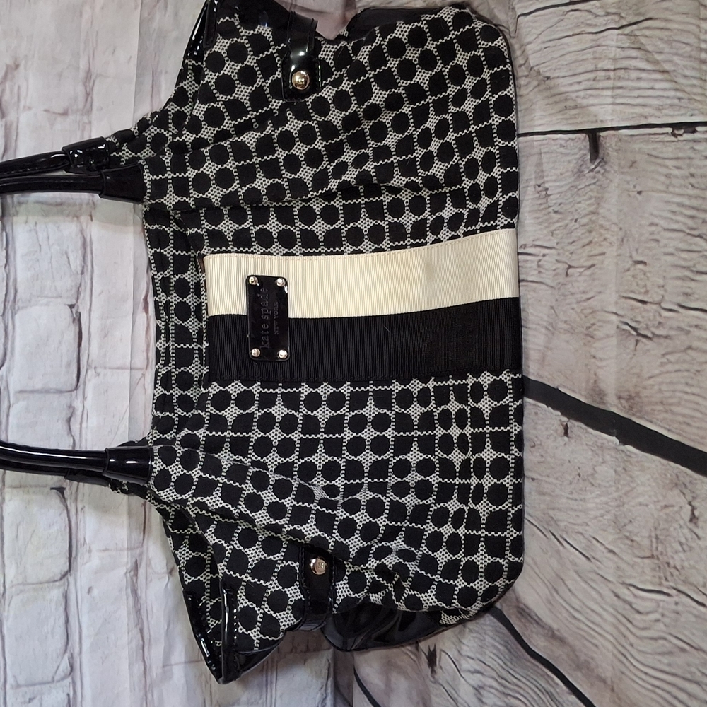 Stylish Black and White Tote Bag